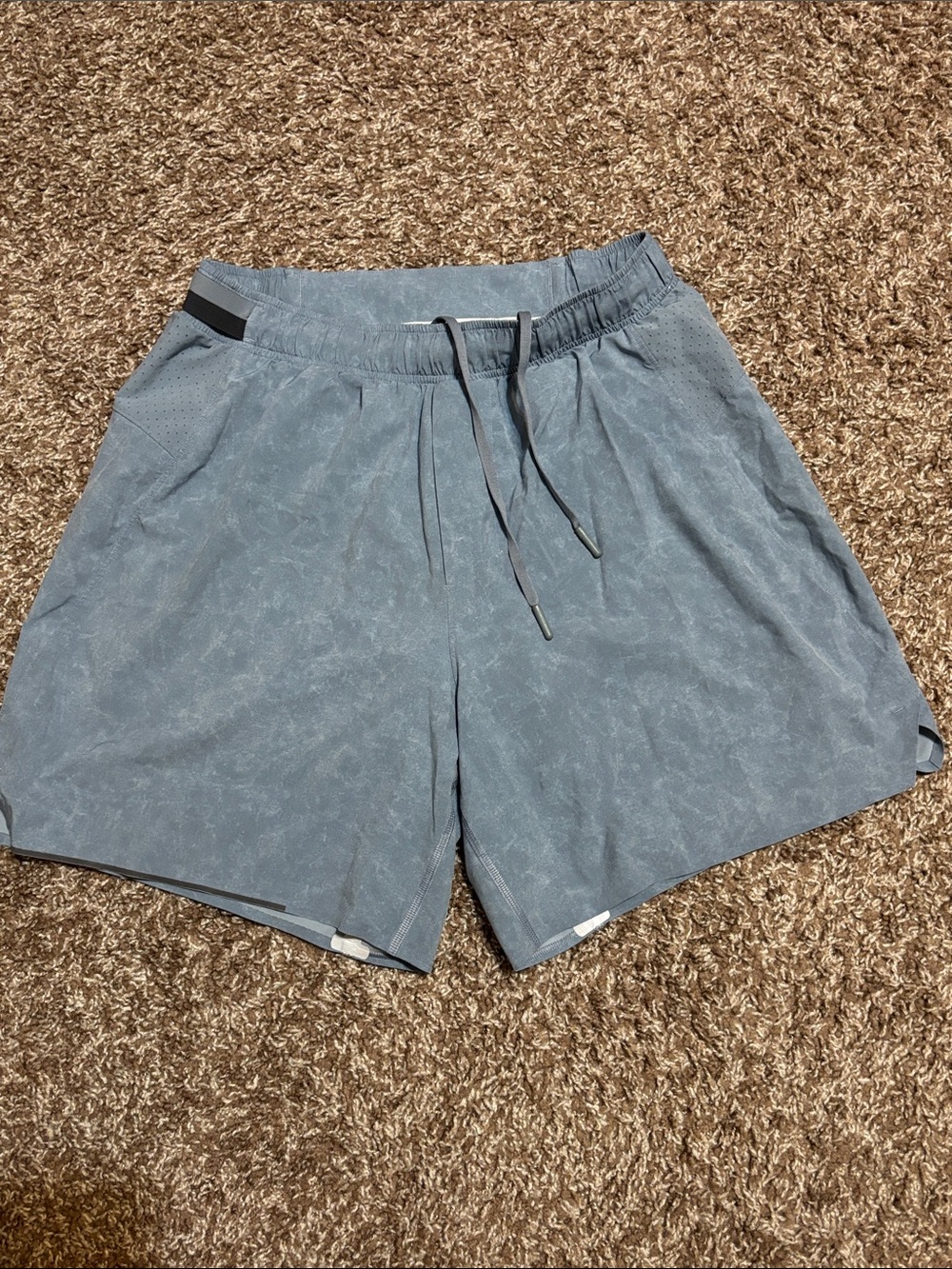 Men's Athletic Blue Drawstring Shorts Lululemon for men’s